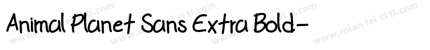 Animal Planet Sans Extra Bold字体转换